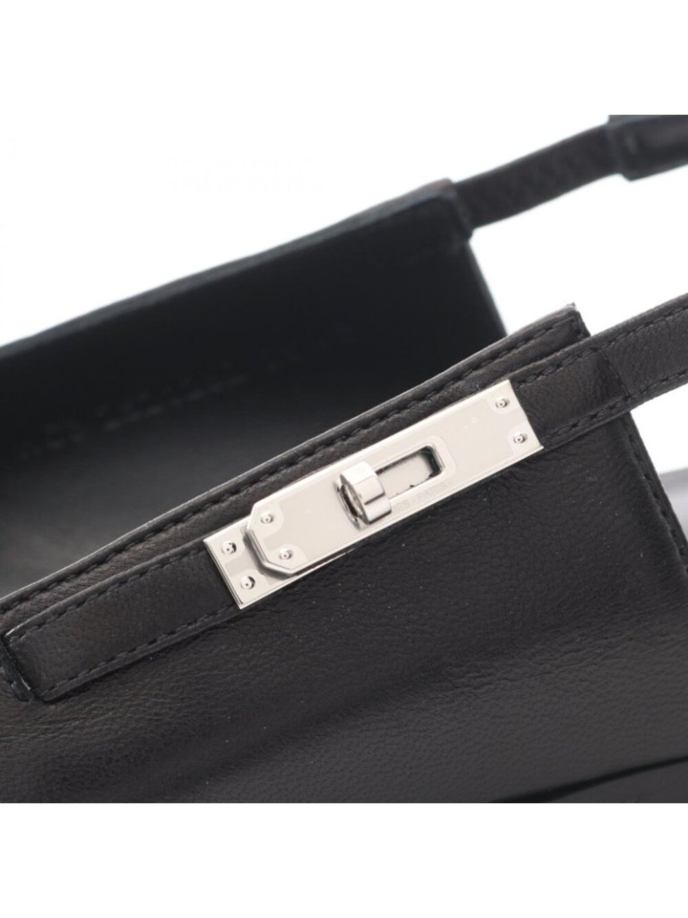 Hermes Sandals Bree Kelly Buckle Black Leather - Picture 7 of 9